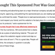 Image for article titled Advertiser Thought This Sponsored Post Was Good Idea